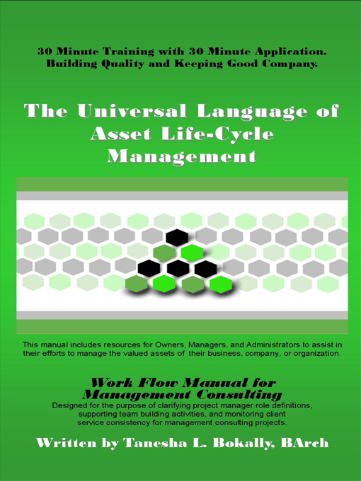 Title details for The Universal Language of Asset Lifecycle Management by Tanesha L. Bokally - Available